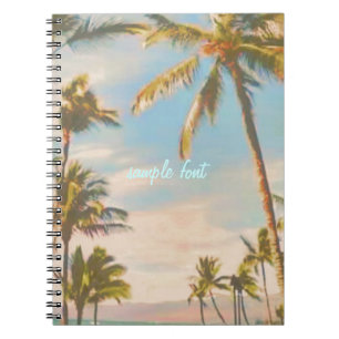 Carnet Plage hawaïenne vintage de Pix-Dezines