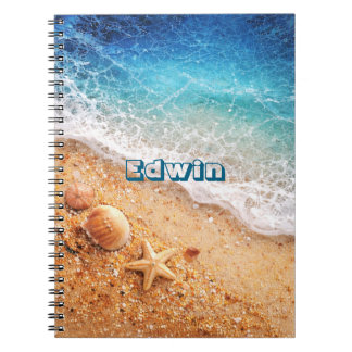 Carnet Plage nom personnalisé 