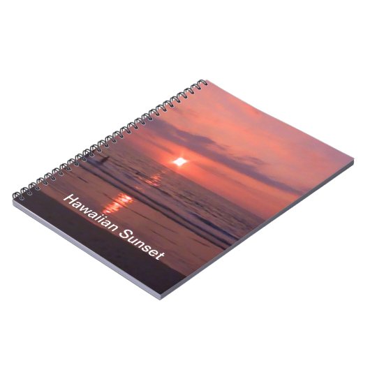 Carnet Plage romantique Hawaii Sunset Ocean Beach (Côté gauche)