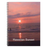 Carnet Plage romantique Hawaii Sunset Ocean Beach (Devant)