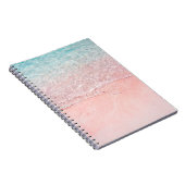 Carnet Plage rose et vague (Côté Droit)