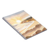 Carnet Plage Sunset | Océan Aquarelle Côtière (Côté Droit)