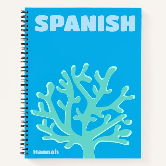 Carnet Plage tendance Preppy Blue Beach (Devant)