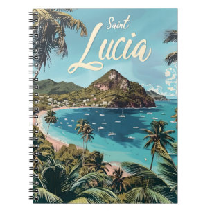Carnet Plage tropicale de Sainte-Lucie