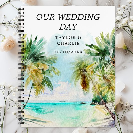 Carnet Plage tropicale Destination Mariage Planificateur