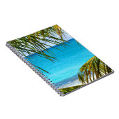 Carnet Plage tropicale encadrée de palmiers (Côté Droit)