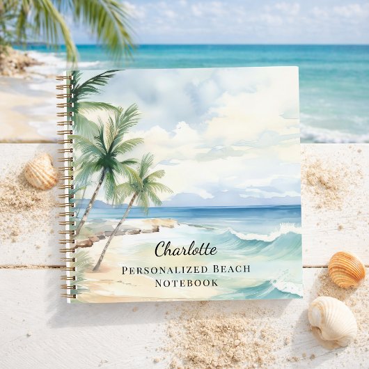 Carnet Plage tropicale estivale