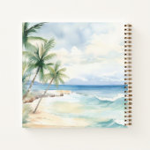Carnet Plage tropicale estivale (Dos)