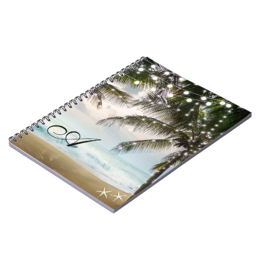 Carnet Plage tropicale Océan Palmiers & Lumières (Côté gauche)