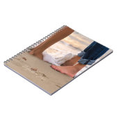 Carnet Plage tropicale, Pieds, Vagues - Personnalisé (Côté gauche)