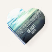 Carnet Plage Typographie artistique Océan Mer Vagues mign (Devant)