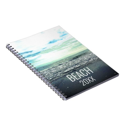 Carnet Plage Typographie artistique Ocean Sea Waves 2021 (Côté Droit)