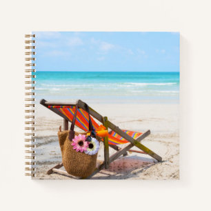 Carnet Plages tropicales Chaise de plage sur sable