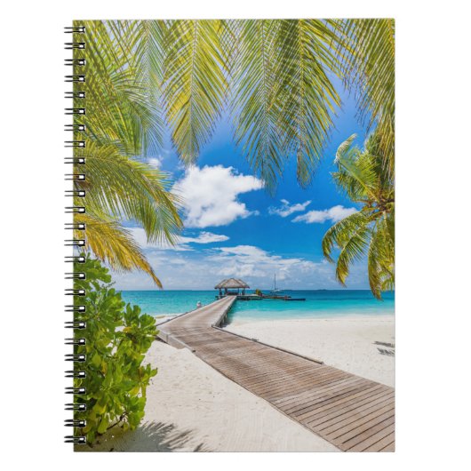 Carnet Plages tropicales | Jetty en bois des Maldives (Devant)