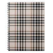 Carnet Plaid beige (Devant)