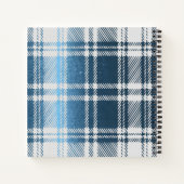 Carnet Plaid bleu (Dos)
