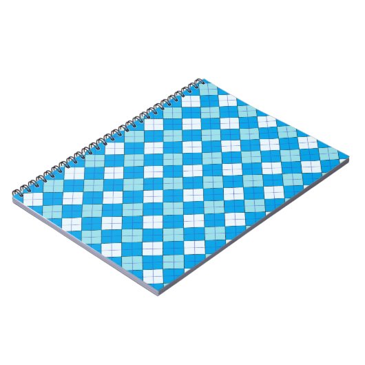 Carnet Plaid bleu (Côté gauche)