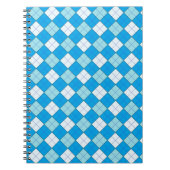 Carnet Plaid bleu (Devant)