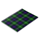 Carnet plaid bleu vert de tartan du sud (Côté gauche)