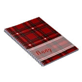 Carnet Plaid Cœur Rouge (Côté Droit)
