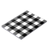 Carnet Plaid de buffle noir et blanc (Côté gauche)