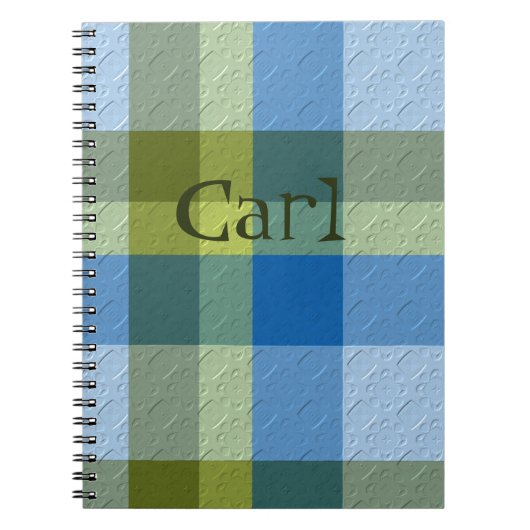 Carnet Plaid décoratif (Devant)