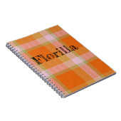 Carnet Plaid décoratif (Côté Droit)