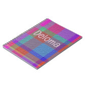 Carnet Plaid Décoratif (Côté gauche)