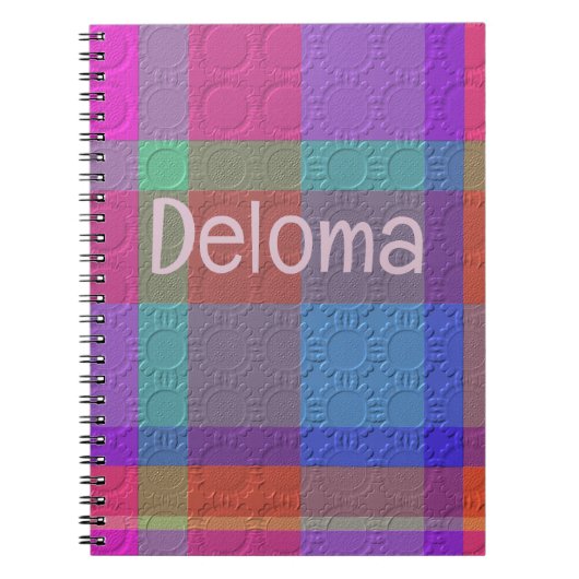 Carnet Plaid Décoratif (Devant)