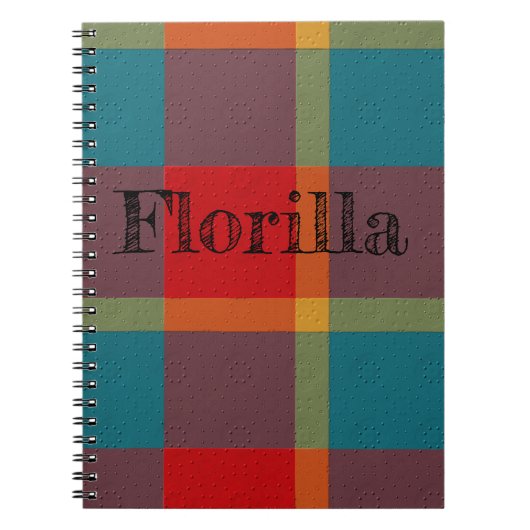 Carnet Plaid Décoratif (Devant)