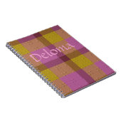 Carnet  Plaid décoratif (Côté Droit)