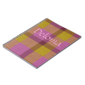 Carnet  Plaid décoratif (Côté gauche)