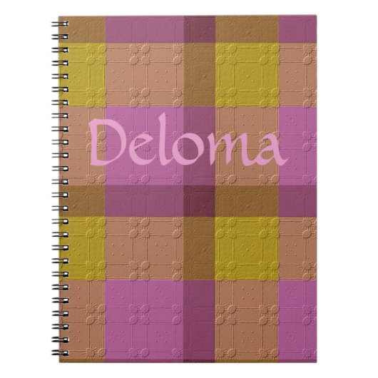 Carnet  Plaid décoratif (Devant)