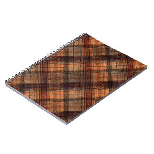 Carnet Plaid écossais écossais écossais écossais marron o (Côté gauche)