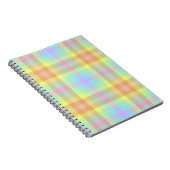Carnet Plaid Pastel Rainbow (Côté Droit)