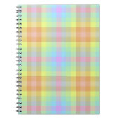 Carnet Plaid Pastel Rainbow (Devant)