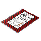 Carnet Plaid Personalized Recipe Notebook-Christmas Gift (Côté gauche)