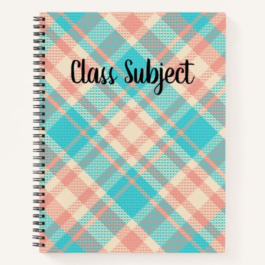 Carnet Plaid personnalisable (Devant)