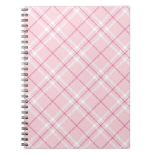 Carnet Plaid rose-clair