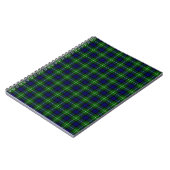 Carnet Plaid vert bleu Lamont tartan (Côté gauche)