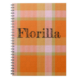Carnet Plaid With Pattern Notebook