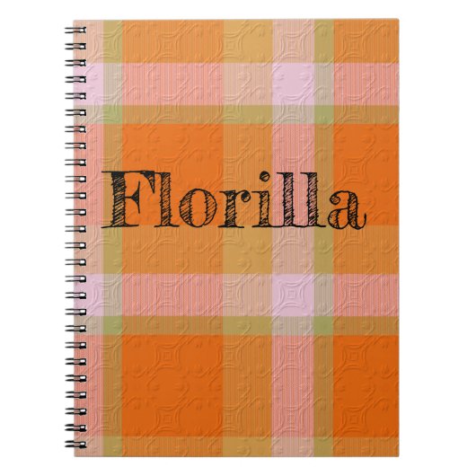 Carnet Plaid With Pattern  Notebook (Devant)