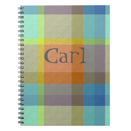 Carnet Plaid With Pattern  Notebook (Devant)