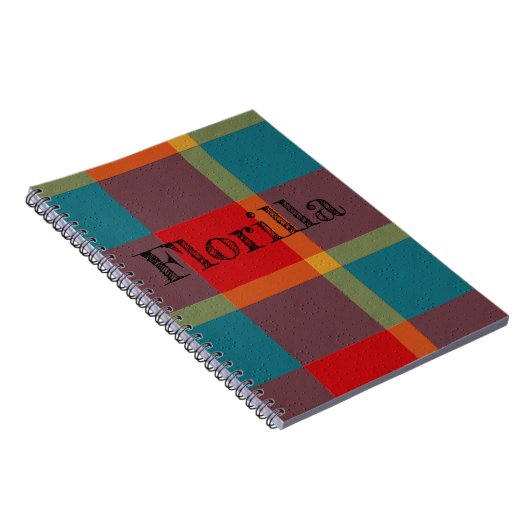 Carnet Plaid With Pattern  Notebook (Côté Droit)