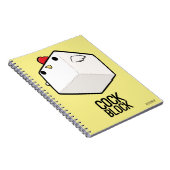 Carnet Plaisanterie mignonne de poulet de bloc - notes de (Côté Droit)