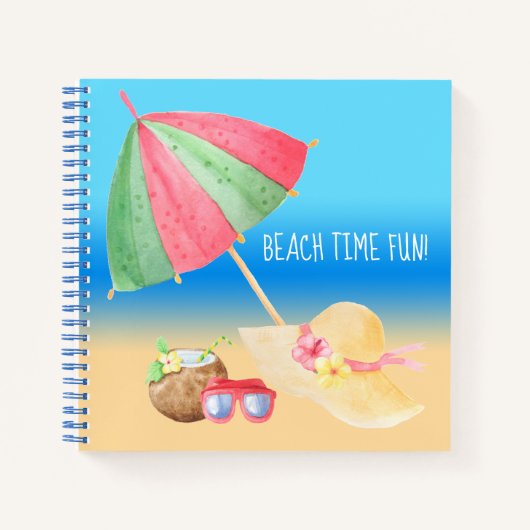 Carnet Plaisir au bord de la plage ! (Devant)
