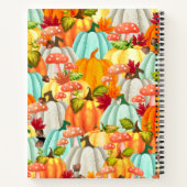 Carnet Plaisir Champignons Citrouille Et Feuilles D'Autom (Dos)