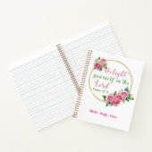 Carnet "Plaisir dans le Seigneur" Spirale personnalisable (Intérieur)