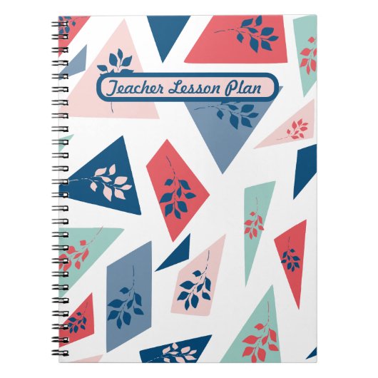Carnet Plan de cours de l'enseignant : (Devant)