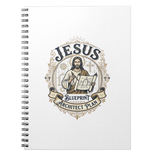 Carnet Plan de Jésus Architecte Blueprint Jésus Plan de J (Devant)